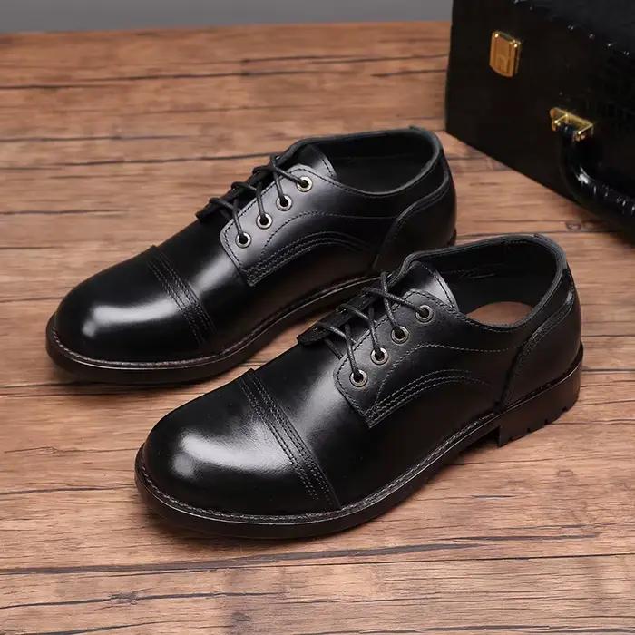 Men's Casual Shoes Tooling Boots Man Cow Leather Male Ankle Boots Vintage Men's Handmade Boots