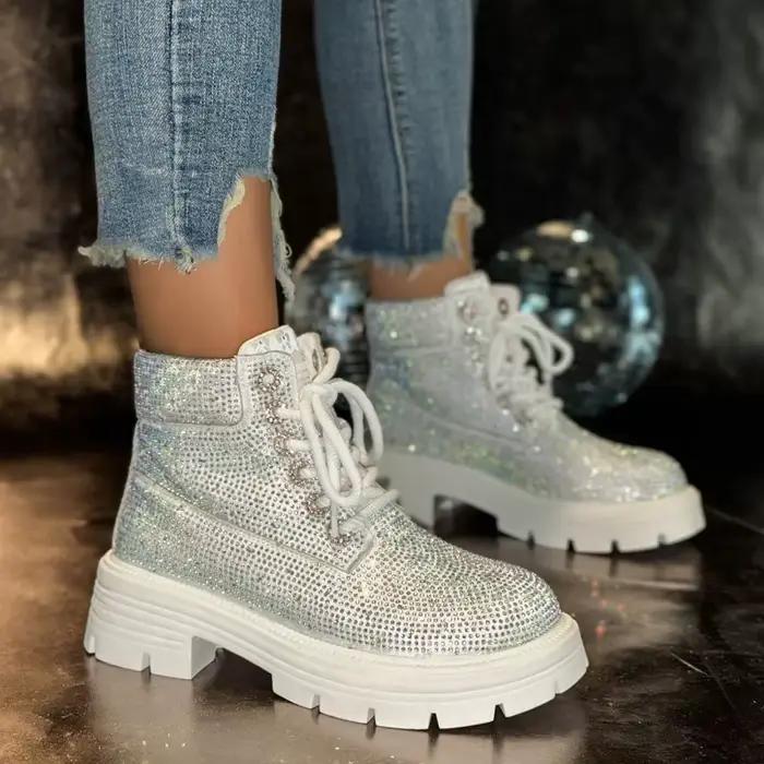 Bottines rétro romaines avec plateforme étanche et talon carré pour femmes grandes tailles automne printemps occassions spéciales