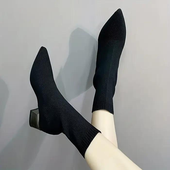 Bottines tricotées pour femmes