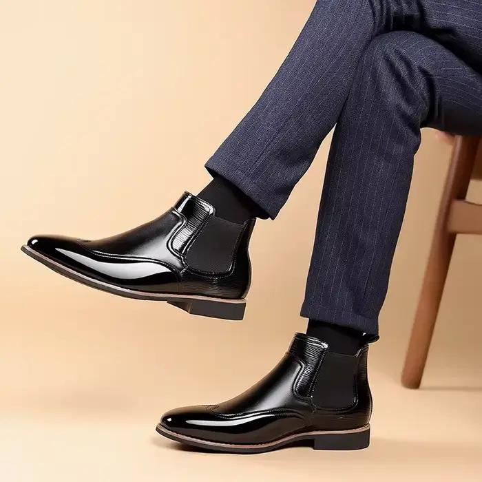 Bottes de luxe rétro pour hommes