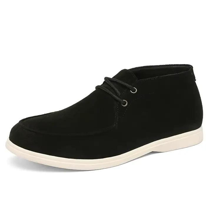 Bottines Chukka classiques en cuir suédé de style britannique pour hommes