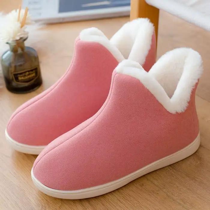 Bottines chaudes pour homme et femme, chaussures d'intérieur en peluche, mocassins confortables pour la maison, unisexe, collection printemps-hiver 2022