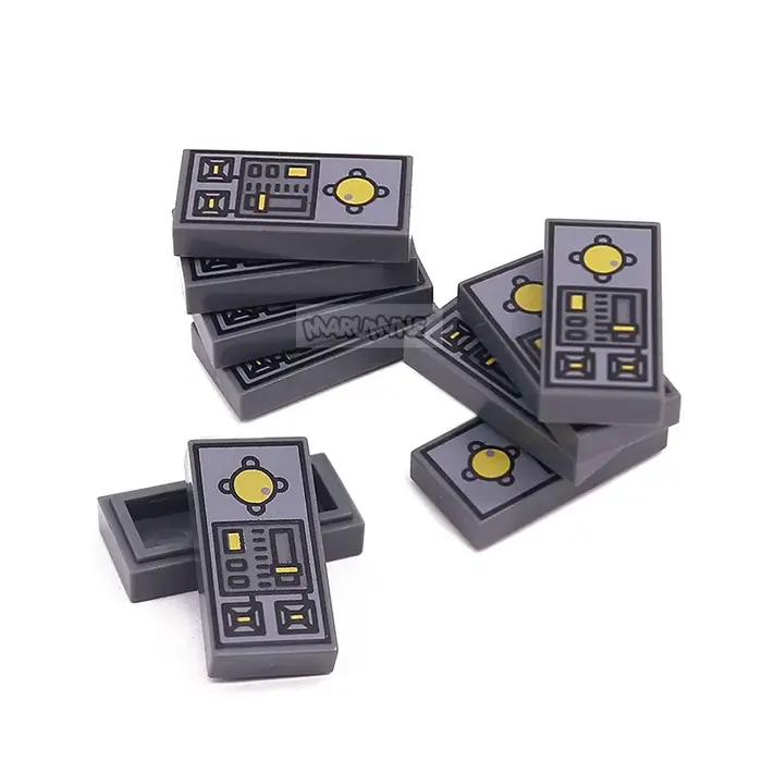 Marumine – blocs de construction MOC briques, carreaux 3069bpc1 1 1x2, avec panneau de commande de véhicule, motif amis de la ville, accessoires, jouets pour enfants, 50 pièces