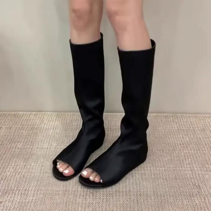 Nouvelles bottes stretch tendance printemps-automne