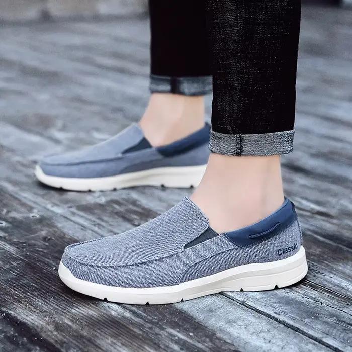 Chaussures en toile FYZS bout rond anti-sueur pour hommes décontractées été plage activités户外活动防水透气男式帆布鞋弗兹斯圆头防汗夏季沙滩活动鞋