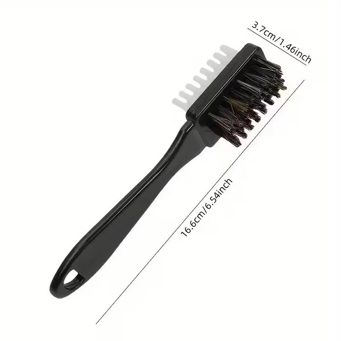 Brosse 2-en-1 pour daim et chaussures avec gomme | pour les bottes