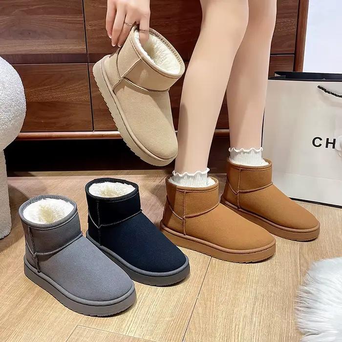 Bottes de neige doublées de polaire pour femmes