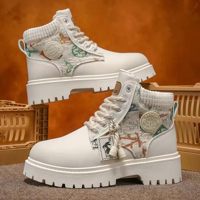 Bottes pour hommes quatre saisons classiques grosse tête