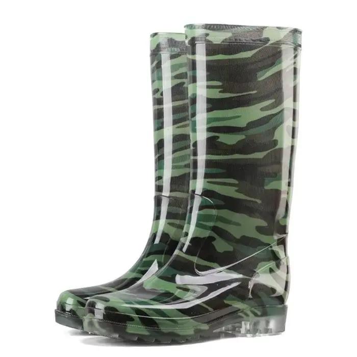 Bottes de pluie hautes camouflage pour adulte
