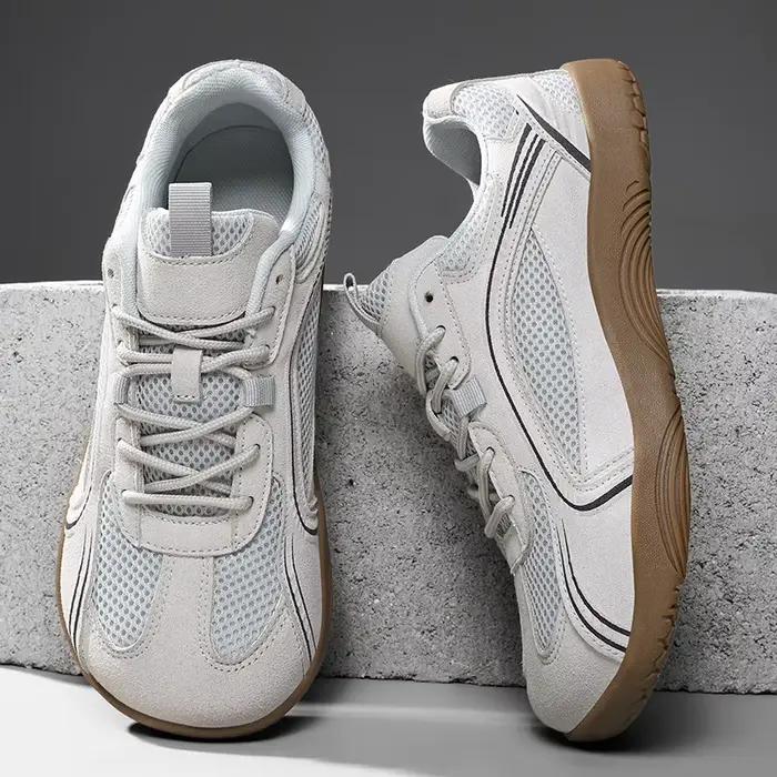 ARFASTEP Nouvelles Chaussures Décontractées pour Hommes à Bout Large, Semelle Souple, Baskets de Marche Respirantes en Maille, Confortables, Type Pieds Nus