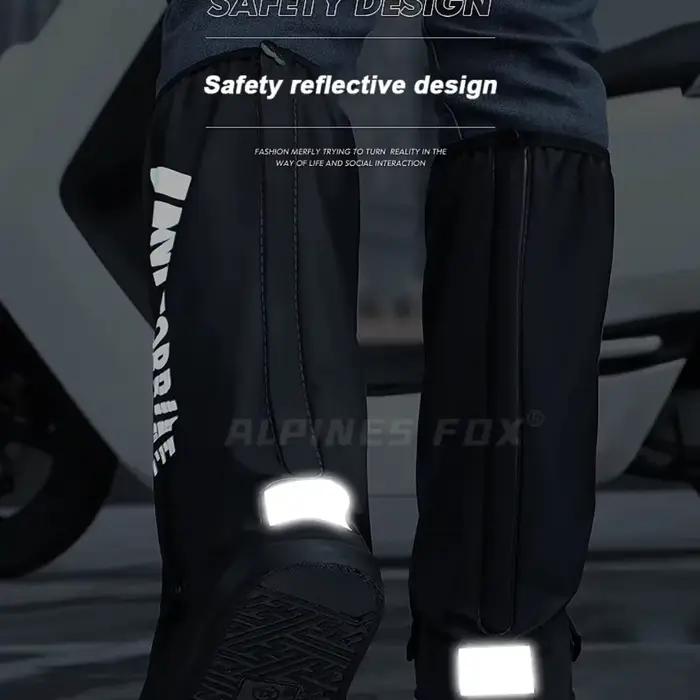 Bottes de pluie à Tube haut pour moto, imperméables, réfléchissantes, antidérapantes, accessoires de Protection réutilisables pour moto, cyclisme