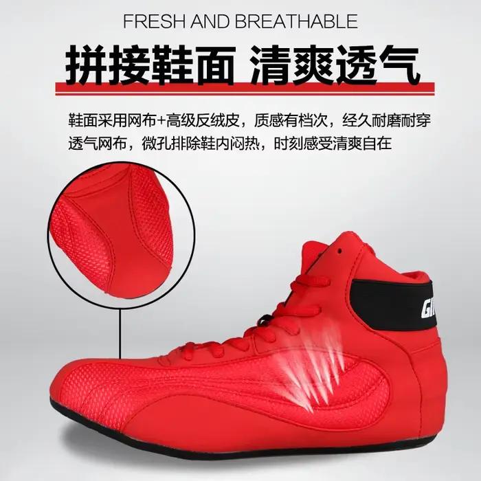 Chaussures de boxe respirantes coordonnantes pour hommes