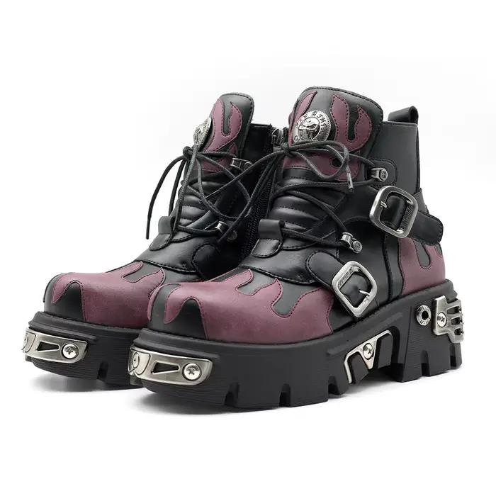 Bottines Punk à plateforme pour femmes