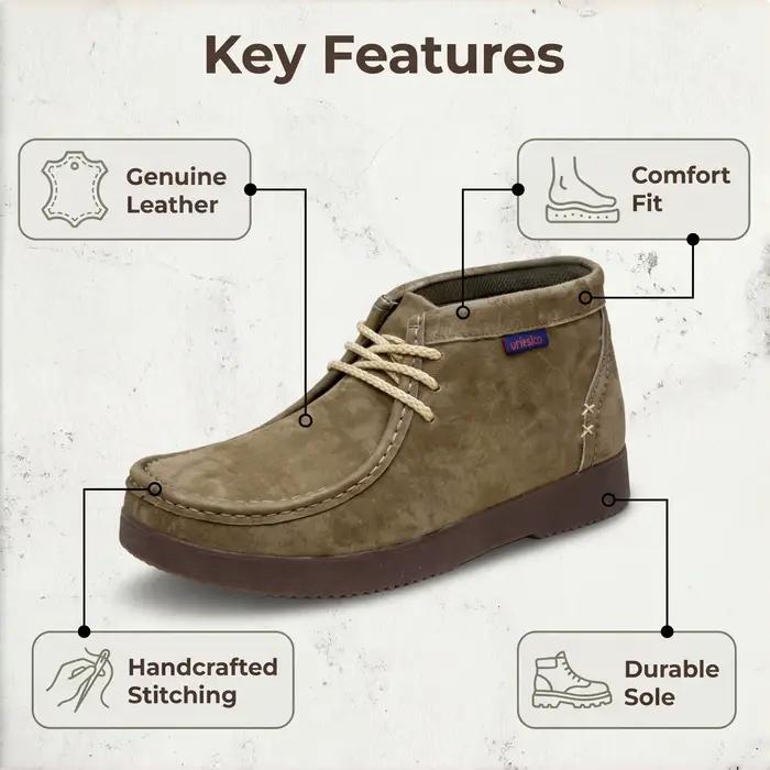 Bottes en daim de porc urtesico pour hommes, bottes Oxford, élégantes et respirantes, parfaites pour les occasions décontractées automnales et printanières