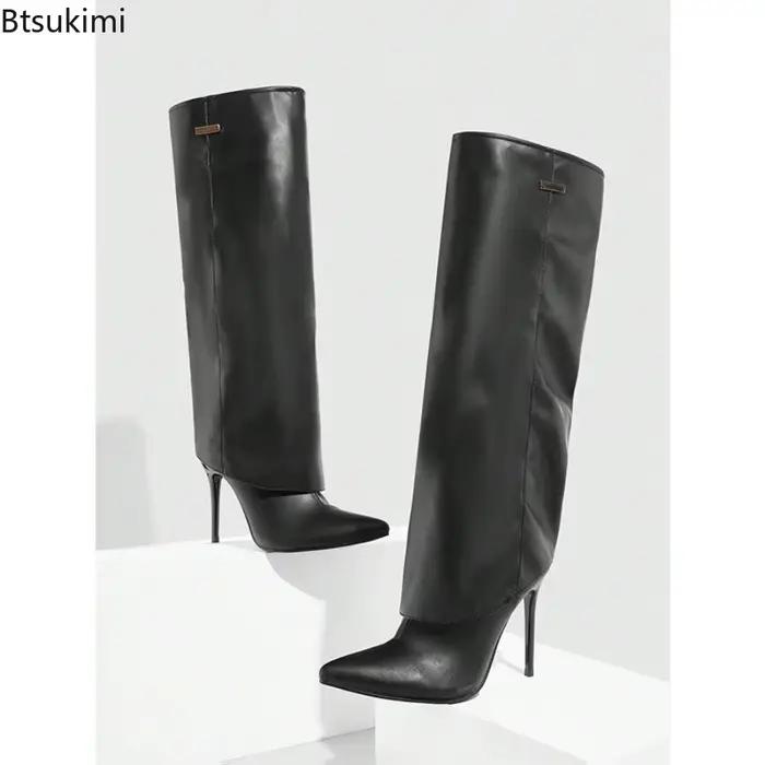 Nouvelles bottes hautes à talons pour femmes