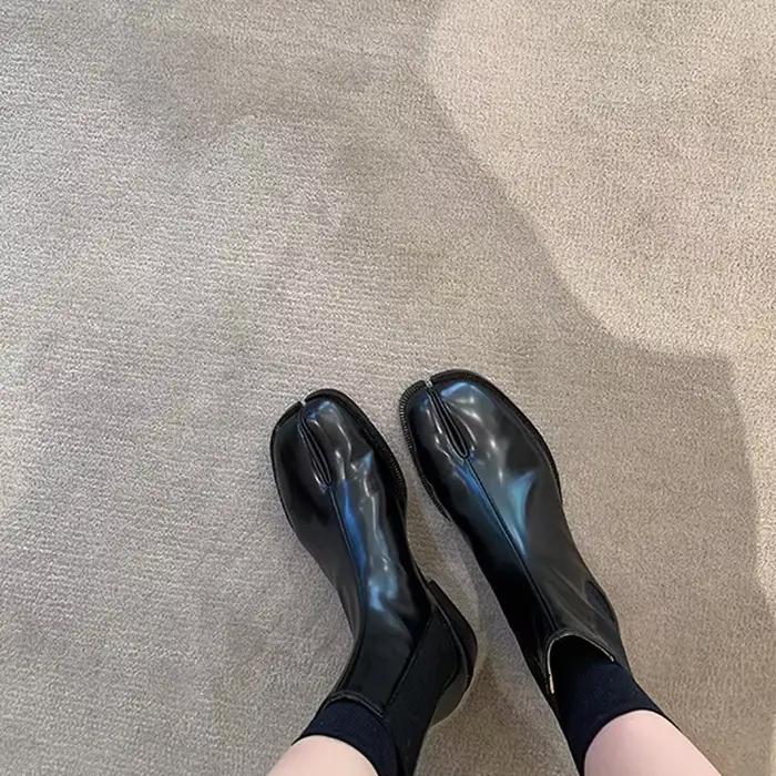 Bottes en cuir Tabi pour femmes
