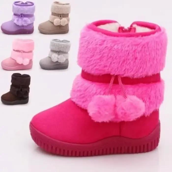 Enfants filles bottes de neige hiver confortable épais chaud enfants bottes Lobbing balle épaisse enfants automne mignon garçons bottes princesse chaussures