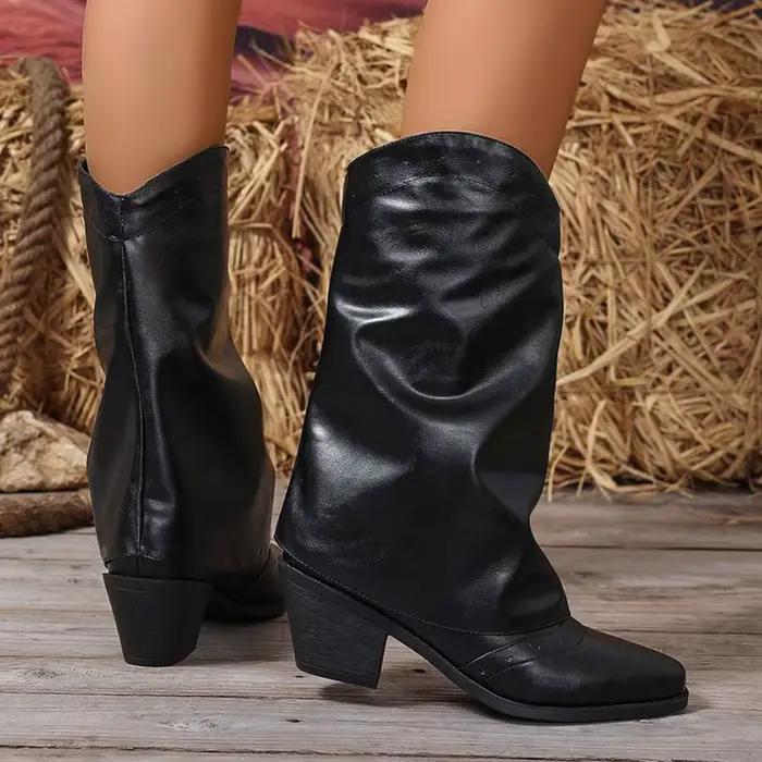 Bottes mi-mollet pour femmes