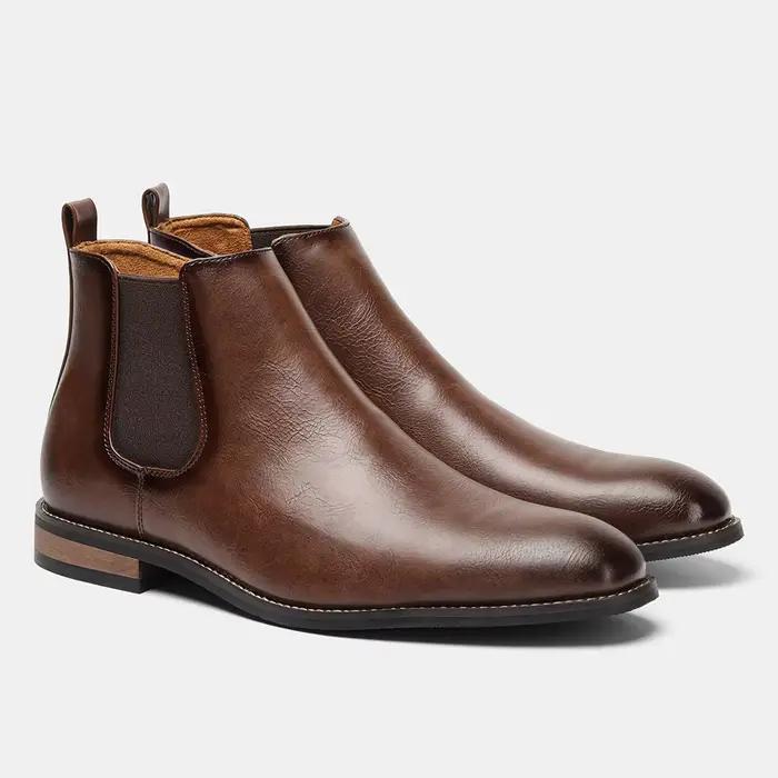 Bottes en cuir pour hommes