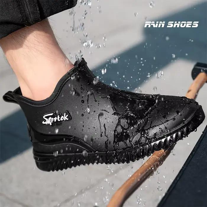 Bottes de pluie courtes imperméables pour adultes