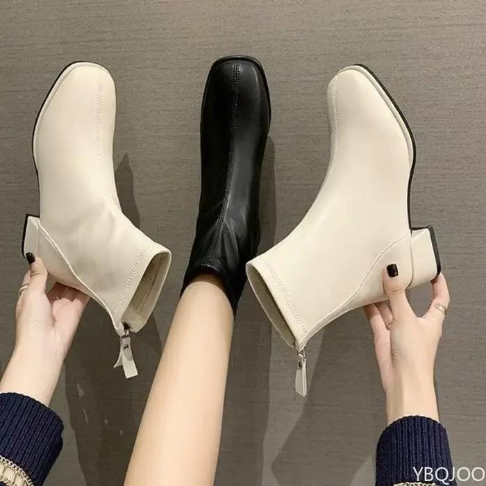 Bottes polyvalentes à talons bas pour femmes