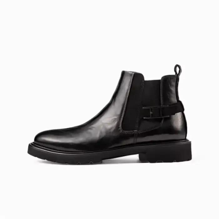 Nouvelles bottes en cuir d'affaires d'automne et d'hiver