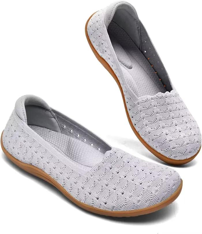 Chaussures plates larges pour femmes, chaussures confortables pour la marche
