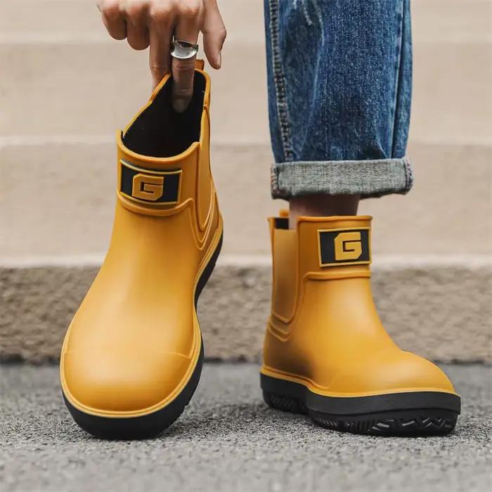 Bottes de pluie hautes en PVC avec doublure en fourrure artificielle pour homme et femme occasions pluvieuses et randonnées