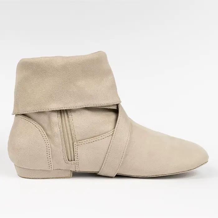 Bottes de brevLatine à Talons Plats pour Femme