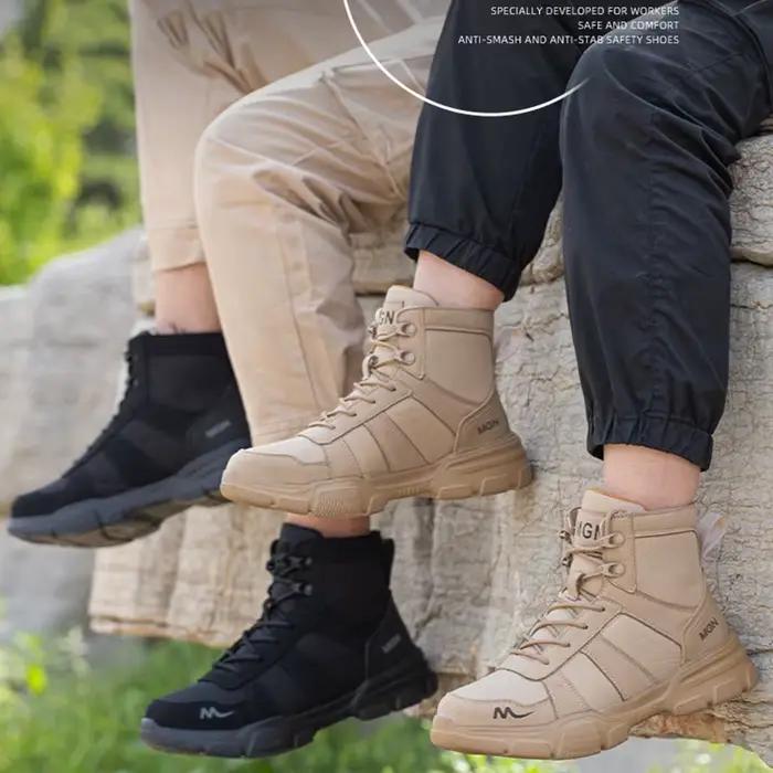 Bottes de sécurité de Camouflage pour hommes et femmes
