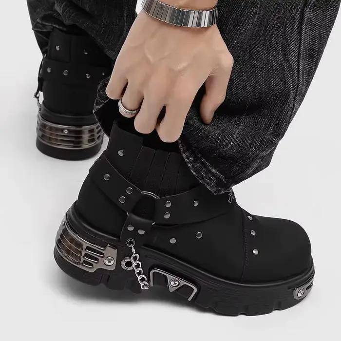 Bottines gothiques punk pour hommes