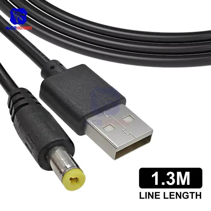 Câble d'alimentation USB vers 5.5x2.1mm, 5V à 9V/12V, pour ventilateur, haut-parleur de voiture