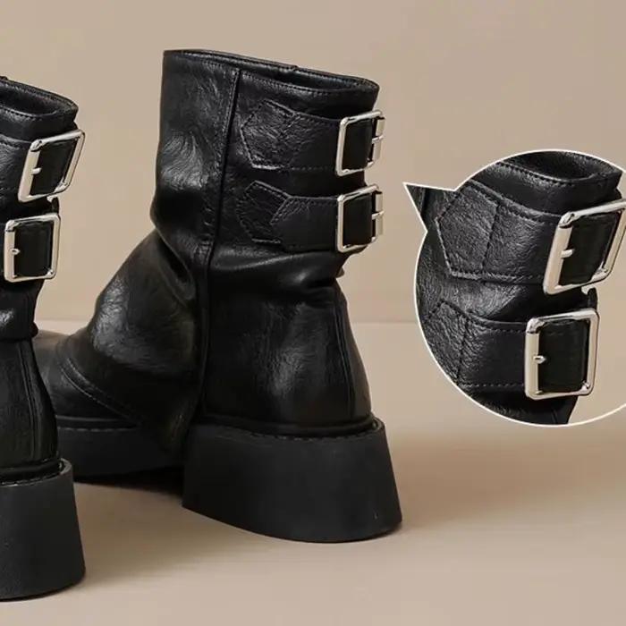 Bottines Courtes Hiver 2026 Nouvelle Tendance Design Bottes Femme Mode Urbaine