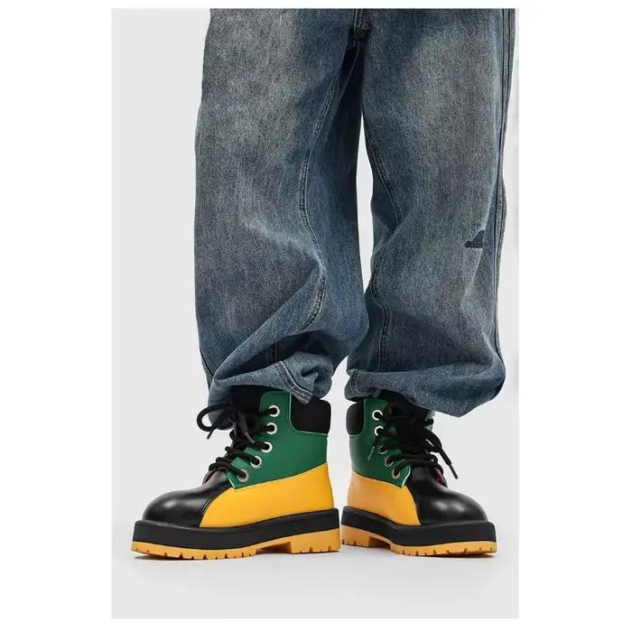 Bottes à lacets pour hommes
