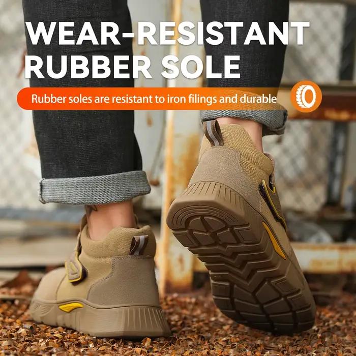 Bottes de travail de soudage marron pour hommes et femmes