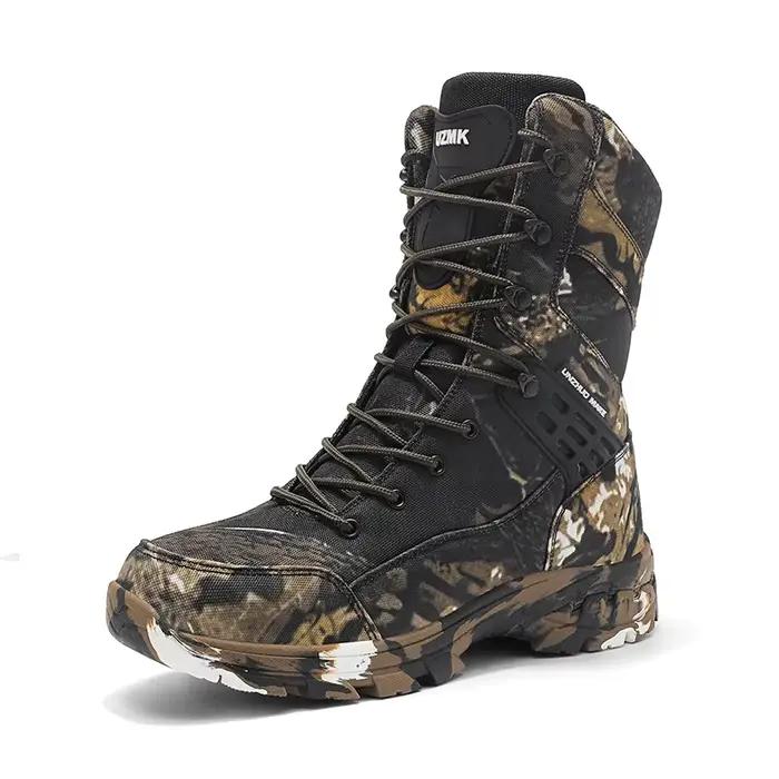 Hommes armée chaussures respirant sécurité unisexe bottes tactiques mâle escalade randonnée bottes Camping haute qualité militaire femmes à lacets