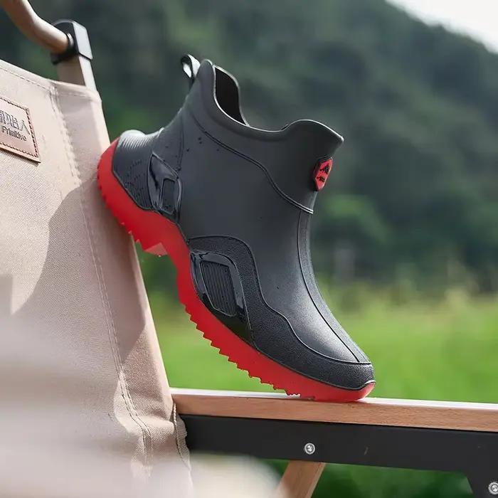 Amoureux chaussures de pluie Tube court