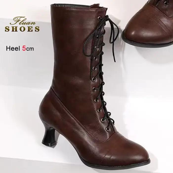 Bottes de chevalier marron pour femmes