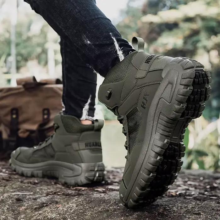 Bottes de randonnée respirantes pour hommes, chaussures de plein air, baskets légères, non ald, rinçage du désert, mode automne, nouveau