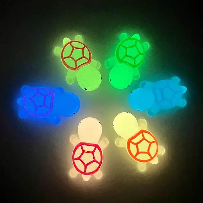 Breloques de chaussures en forme de tortue lumineuse, dessin animé mignon, ensemble complet d'accessoires de chaussures de jardin, décoration de chaussures de styliste, cadeau pour filles