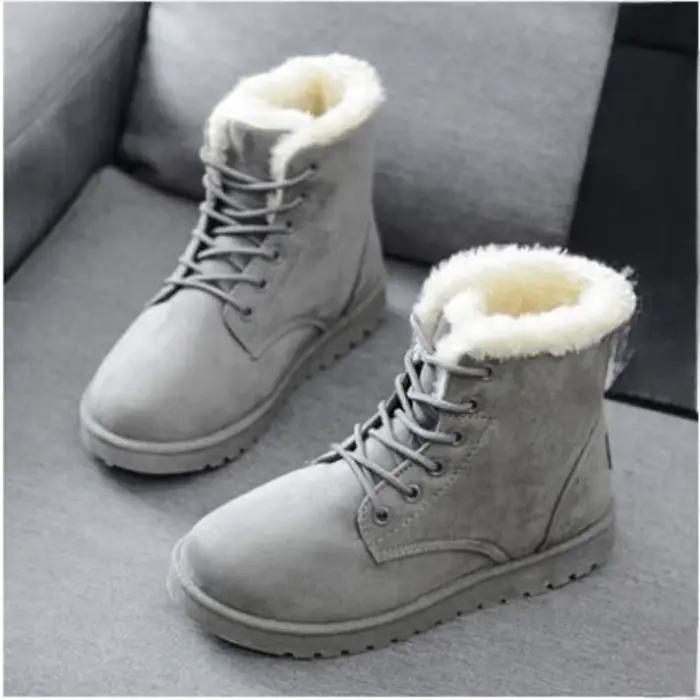 Bottes Courtes en Velours pour Femme