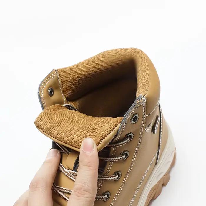 Bottines jaunes chaussures de Cowboy neige fourrure chaude baskets rembourré Trekking noir imperméable en cuir hommes chaussure de randonnée hiver été