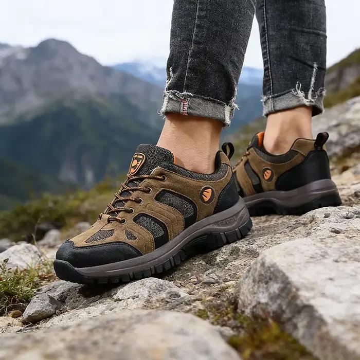 Nouveaux hommes bottines à la mode à semelles souples haut sport en plein air chaussures décontractées polyvalentes