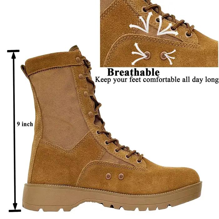 LAHORS ® Bottes tactiques de Combat imperméables pour hommes