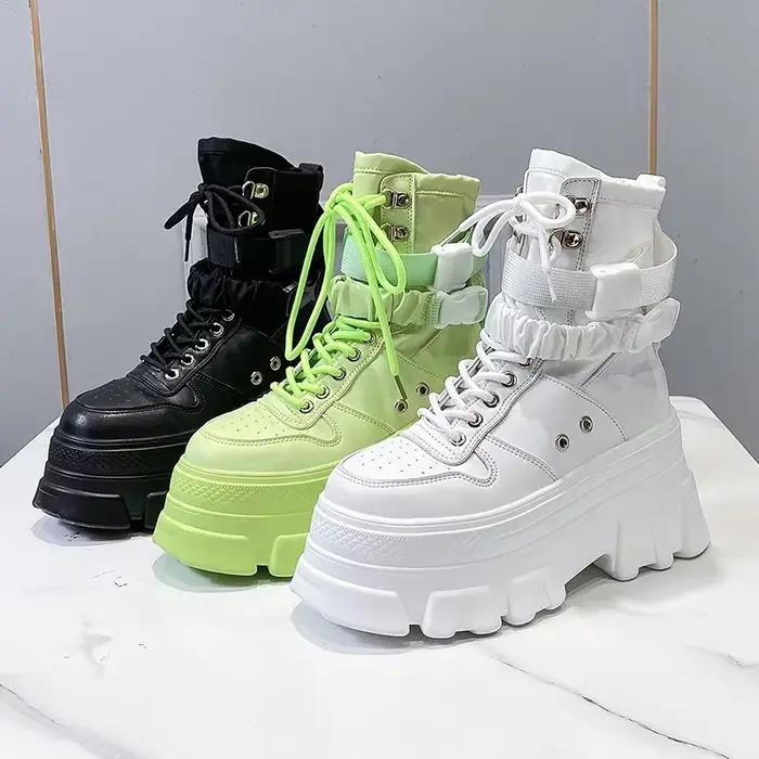 Rimocy – bottes de moto à semelle épaisse pour femme