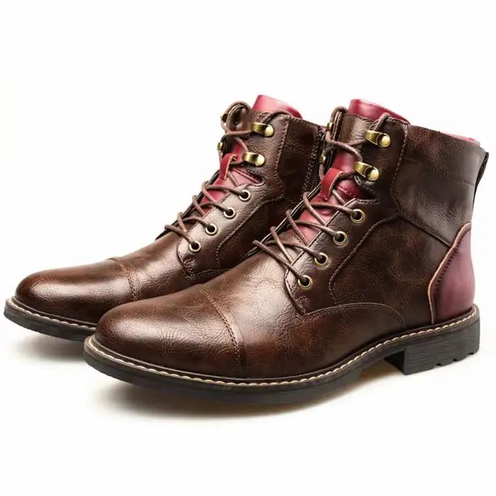 Bottes en cuir confortables pour hommes de marque tendance, Nouveautés 2026, Chaussures Chelsea de haute qualité pour hommes, Bottes habillées pour hommes, Botas De Hombre