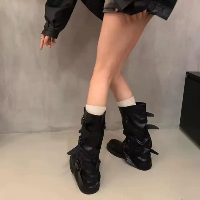 Bottes d'hiver mi-mollet pour femme