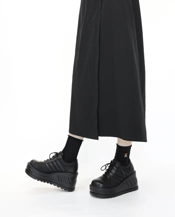 Bottes gothiques à semelles compensées pour femmes style punk plateforme haute occassions spéciales et mode automne-printemps