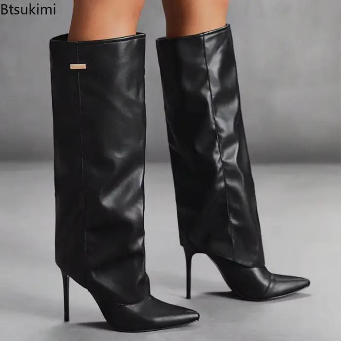 Nouvelles bottes hautes à talons pour femmes