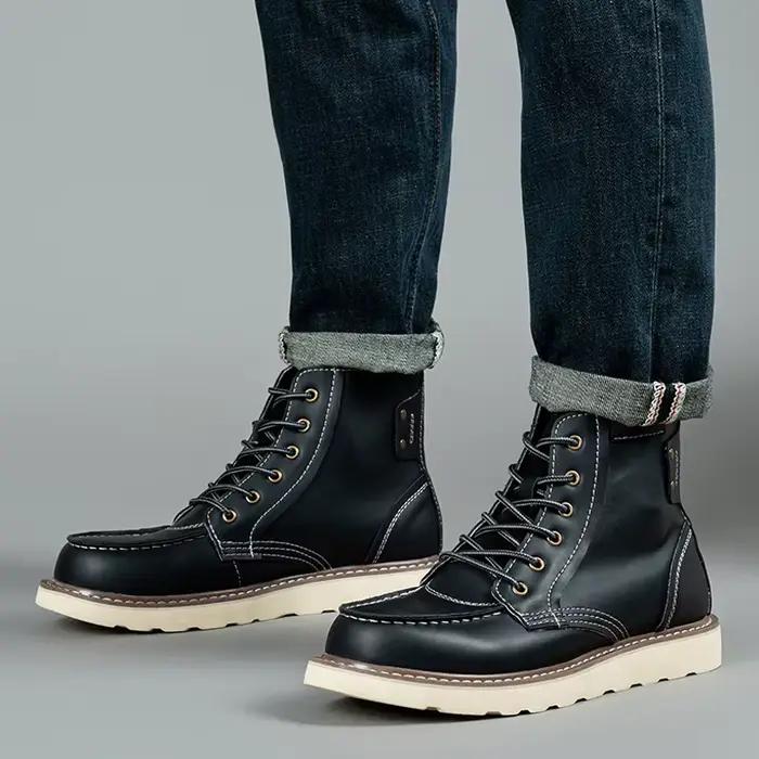 Bottes pour hommes américain rétro outillage